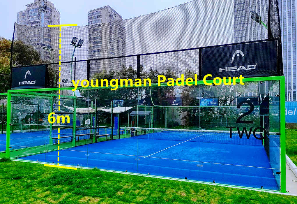 Berapa dimensi lapangan padel  ?